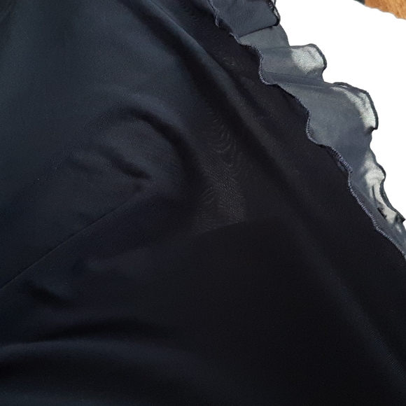 Faviana High-neck Halter Rhinestone Navy Evening Gown - Picture 8 of 14